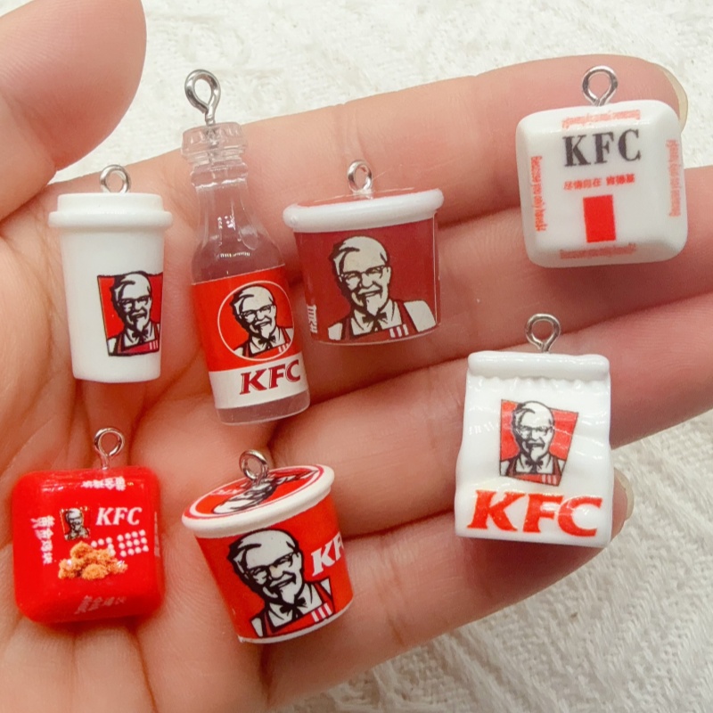 Party Favor Bag - พวงกุญแจถุงอาหารเรซิ่นลายการ์ตูน 10 ชิ้น เหมาะสำหรับตกแต่งกระเป๋า ตัวเลือกที่ดีที่สุดสำหรับของขวัญ
