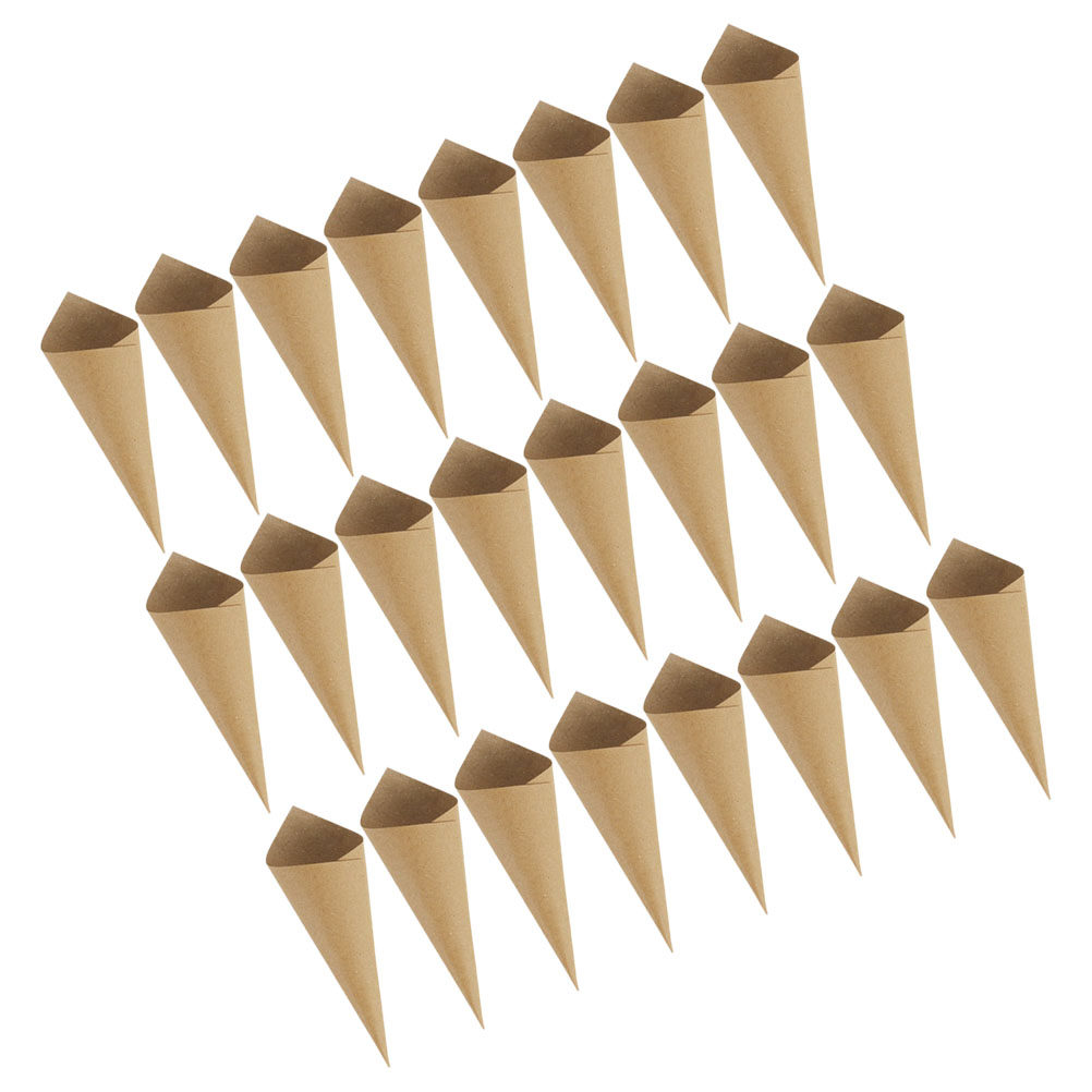 Papercraft Supply Confetti - กรวยกระดาษสำหรับใส่ลูกกวาด 90 ชิ้น แบบพับได้ สำหรับงานแต่งงาน อุปกรณ์งานปาร์ตี้