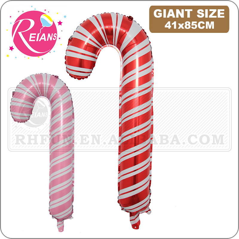 Party Event Supplier - อุปกรณ์ตกแต่งคริสต์มาส Santa Claus เดิน Stick บอลลูนกลางแจ้ง