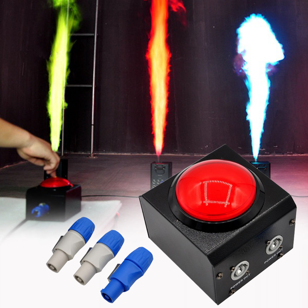 Event Party Dj - คอนโทรลเลอร์ปุ่มสีแดง FX สำหรับควบคุมเครื่องพ่น CO2 เครื่องพ่นไฟ เครื่องพ่นกระดาษสี