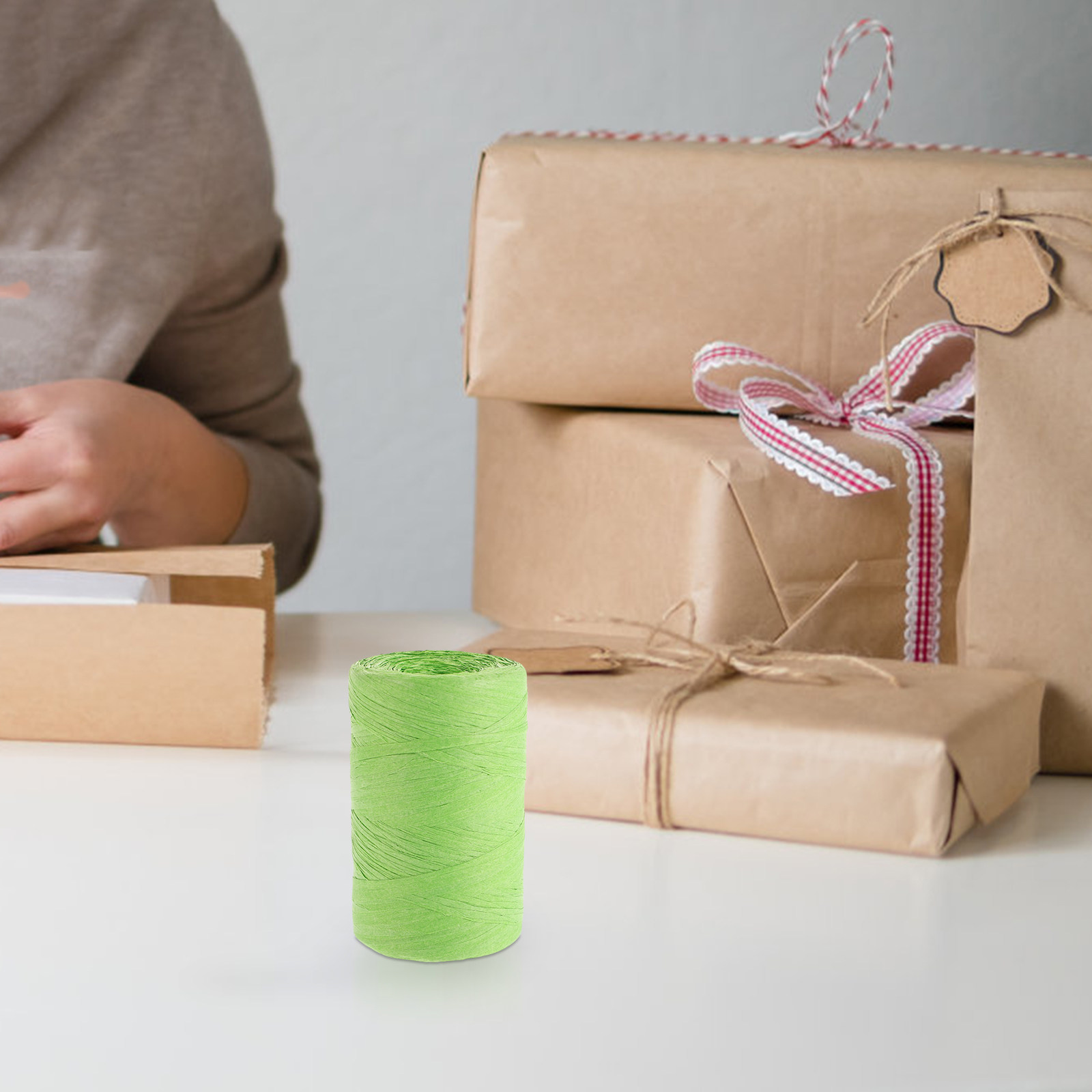 ริบบิ้นกระดาษสีสันสดใสสำหรับห่ - Papercraft Supply Ribbon บทวิจารณ์และราคา