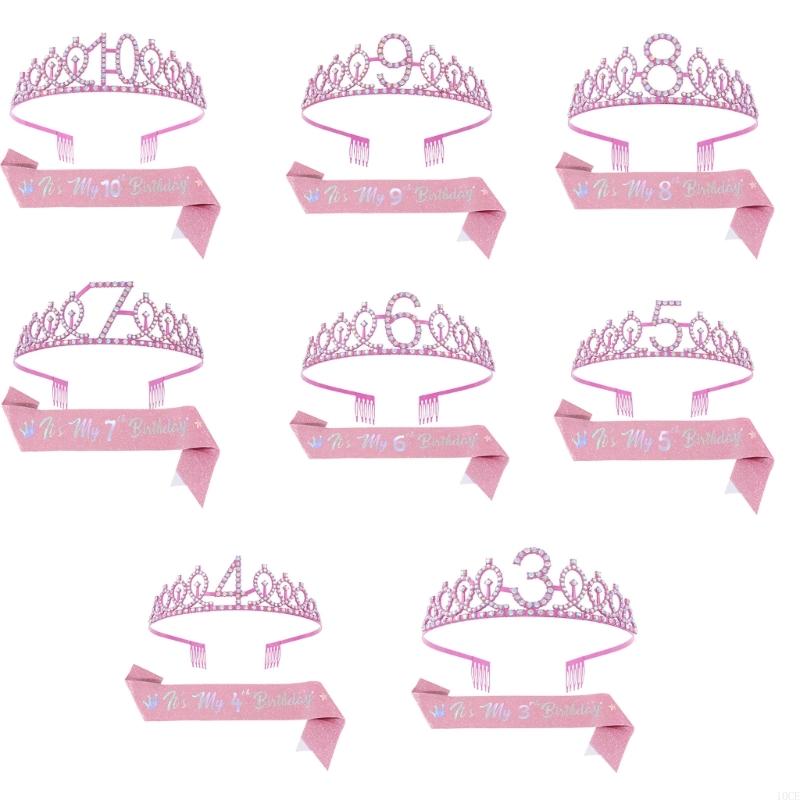 ระยิบระยับวันเกิดสีชมพู Tiaras - Birthday Sash Glitter บทวิจารณ์และราคา