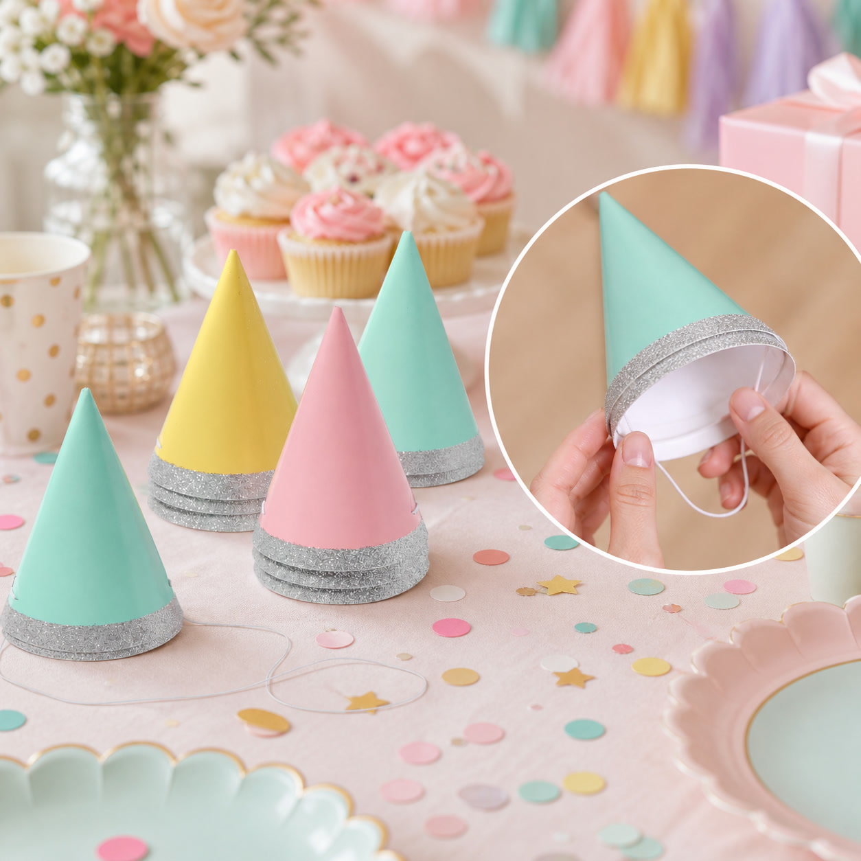 หมวกปาร์ตี้ขนาดเล็ก 4 นิ้ว 10  - Party Hat Cone บทวิจารณ์และราคา