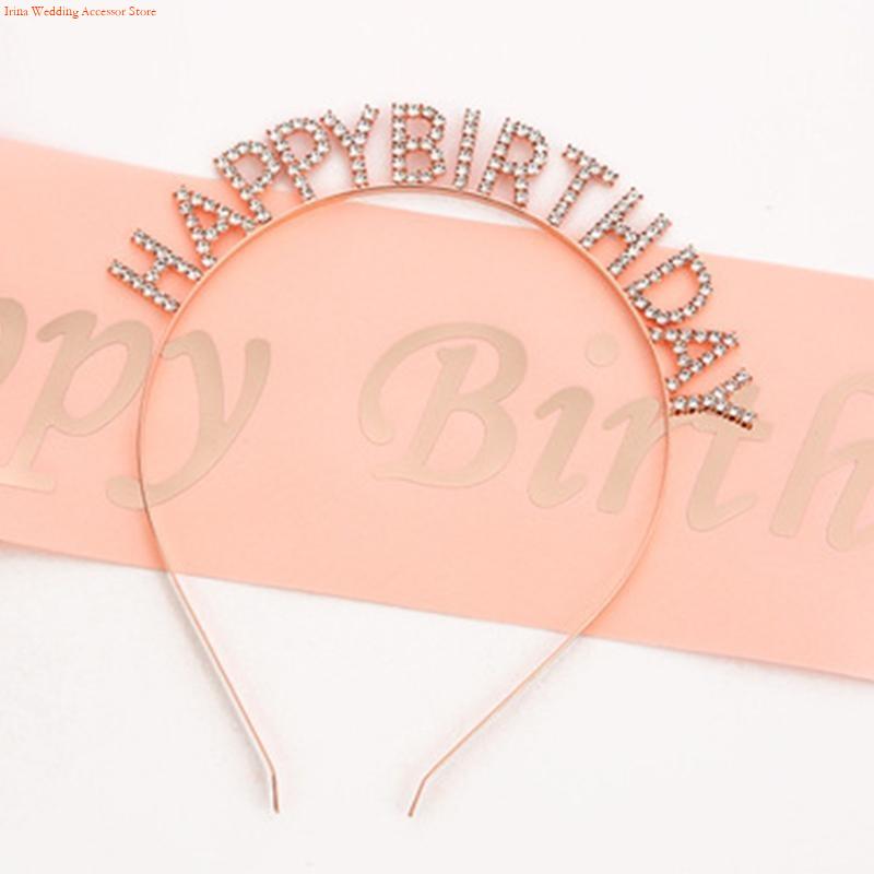 G92D 4 ชิ้นตกแต่งวันเกิดแชมเปญ - Birthday Sash Glitter บทวิจารณ์และราคา