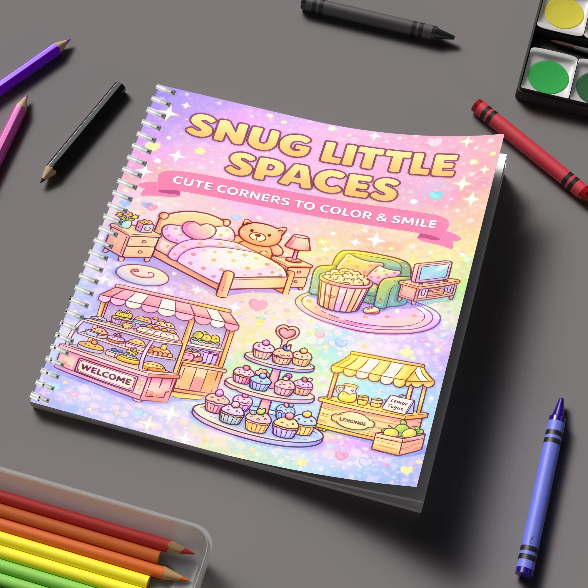 สมุดระบายสี Little Spaces สำหร - Supply Event บทวิจารณ์และราคา