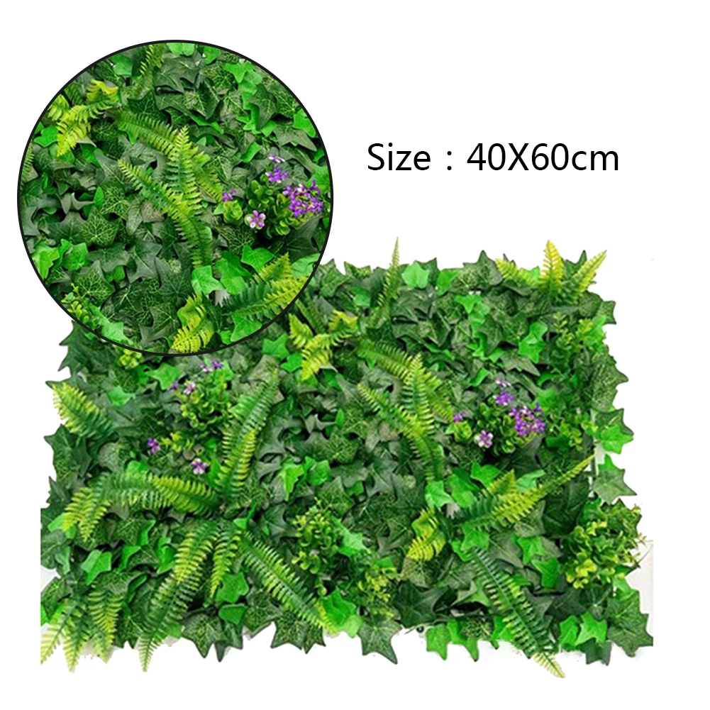 40*60 ซม.สนามหญ้าประดิษฐ์หญ้าผ - Flower Wall Panel บทวิจารณ์และราคา