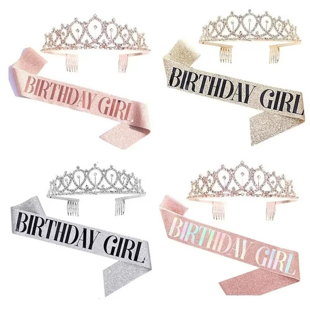 มงกุฎปาร์ตี้วันเกิดแบบกลิตเตอร - Birthday Sash Glitter บทวิจารณ์และราคา