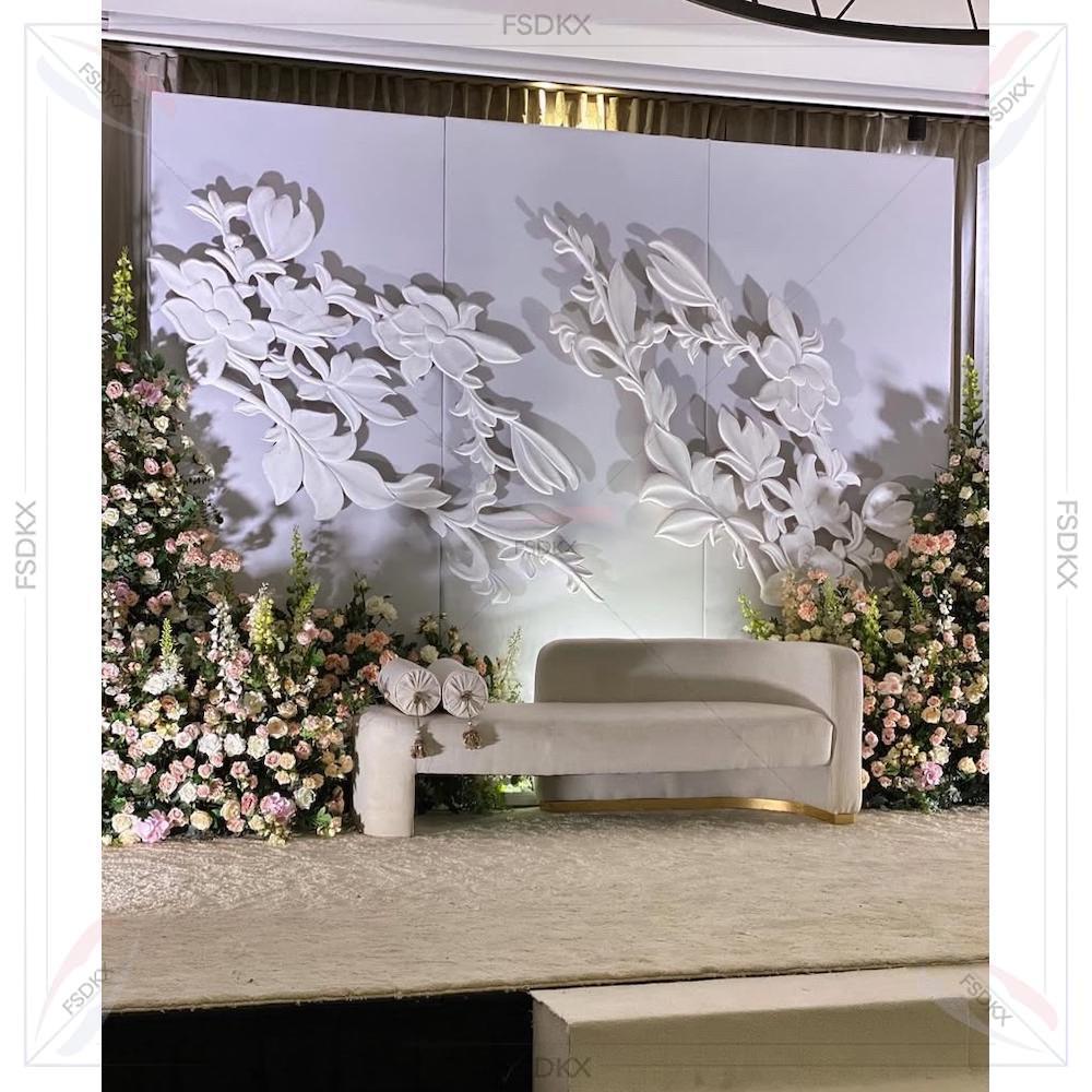 ซุ้มแต่งงานสีขาว ฉากหลังดอกไม้ - Party Event Supplier บทวิจารณ์และราคา