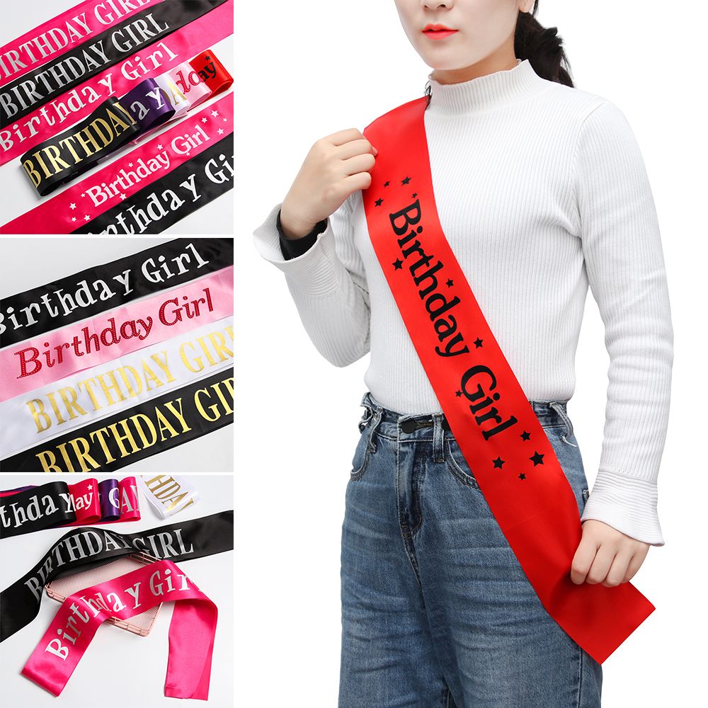 สาววันเกิด Glitter ซาติน SASH  - Birthday Sash Glitter บทวิจารณ์และราคา