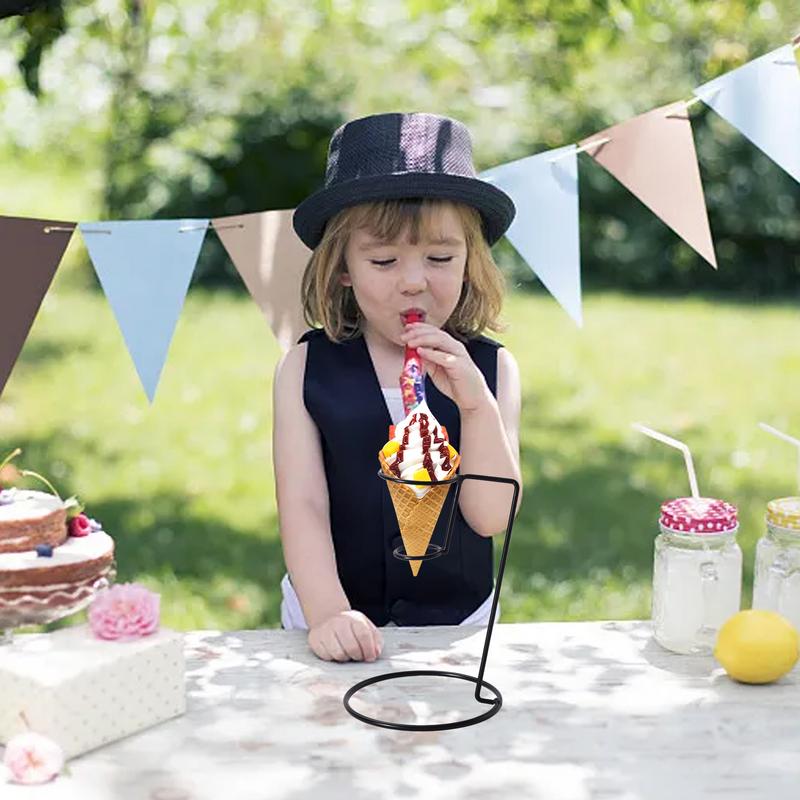 Ice Cream CONE ผู้ถือเหล็กสีดํ - Cotton Candy Cone บทวิจารณ์และราคา
