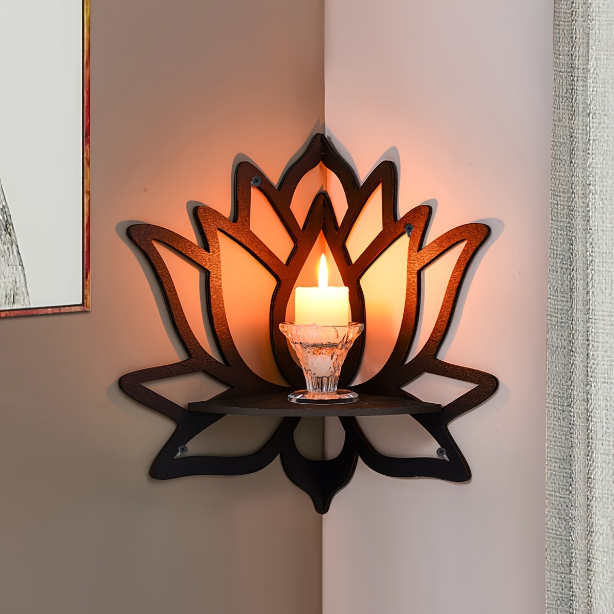 ชั้นวางของแบบลอยตัวรูปทรงดอกบั - Flower Wall Panel บทวิจารณ์และราคา