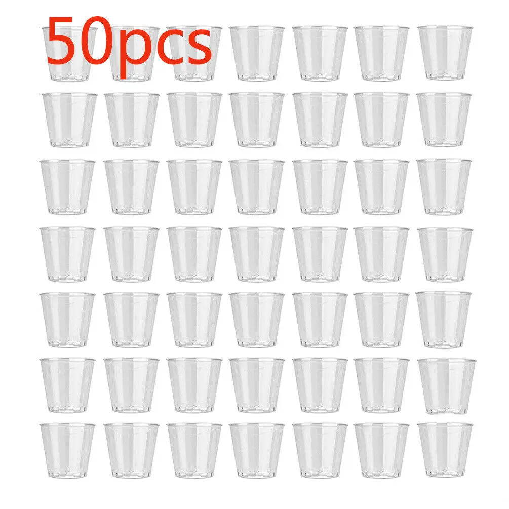 35ml 50 X พลาสติกใส Jelly ถ้วย - Plastic Cup 50Pcs บทวิจารณ์และราคา